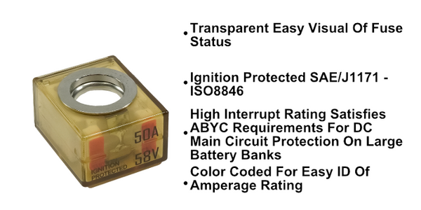 Egis Terminal Fuse 50 Amp (MPN: 3603-050)