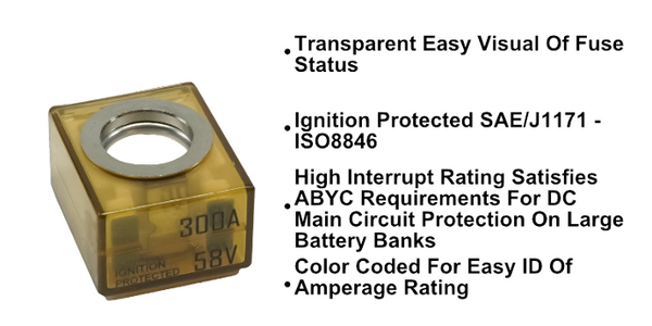 Egis Terminal Fuse 300 Amp (MPN: 3603-300)