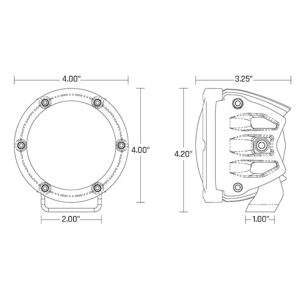 Rigid Lighting 360 Series LED Fog Light (MPN: 36120)