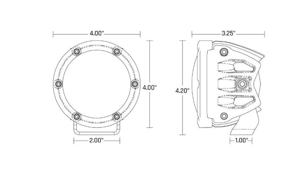 Rigid Lighting 360 Series LED Fog Light (MPN: 36121)