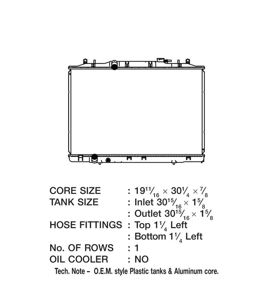 CSF Aluminum Radiator (MPN: 3644)