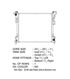 CSF Radiator With Transmission Cooler (MPN: 3659)