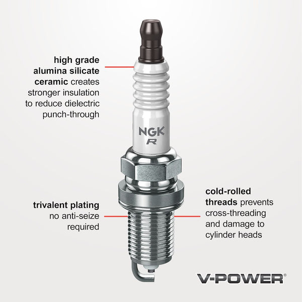 NGK Spark Plugs V-Power Spark Plug (MPN: 3672)