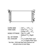 CSF Radiator With Transmission Cooler (MPN: 3729)