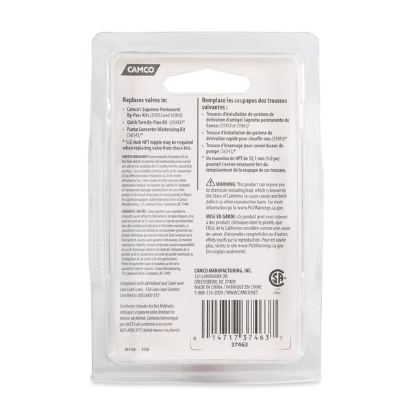 Camco Fresh Water By-Pass Kit (MPN: 37463)