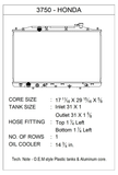 CSF Radiator With Transmission Cooler (MPN: 3750)