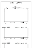 CSF Radiator With Transmission Cooler (MPN: 3763)