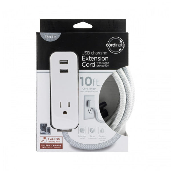 Jasco 3 Prong Extension Cord With USB Ports (MPN: 37917)