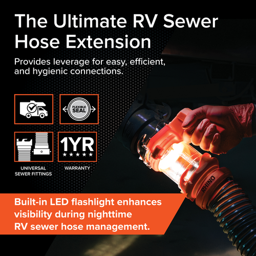 Camco Rhino RV Sewer Extender Pro (MPN: 39570)