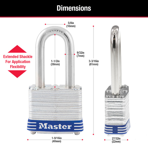 Master Lock Padlock (MPN: 3DLF)