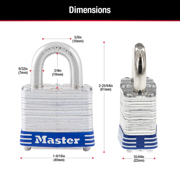 Master Lock Padlock (MPN: 3D)