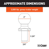 CURT Trailer Hitch Ball (MPN: 40003)