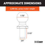 CURT Trailer Hitch Ball (MPN: 40015)