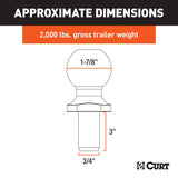 CURT Trailer Hitch Ball (MPN: 40016)