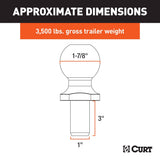 Curt Trailer Hitch Ball (MPN: 40017)