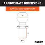 CURT Trailer Hitch Ball (MPN: 40019)