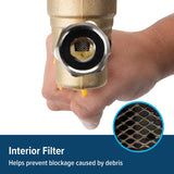 Camco RV Brass Water Pressure Regulator (MPN: 40058)