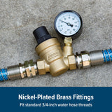 Camco RV Brass Water Pressure Regulator (MPN: 40058)