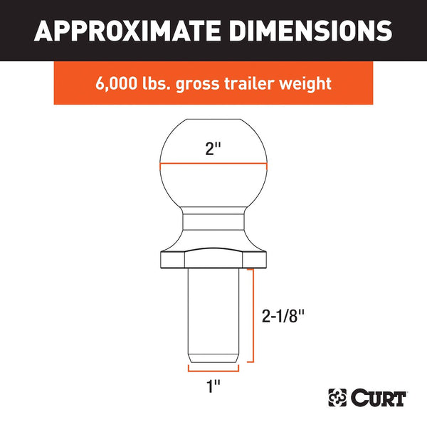 CURT Trailer Hitch Ball (MPN: 40066)