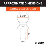 CURT Trailer Hitch Ball (MPN: 40076)