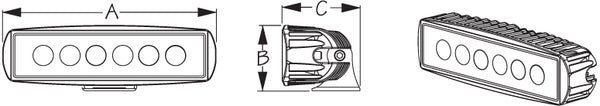 Sea Dog Cockpit Spreader Light (MPN: 405321-3)