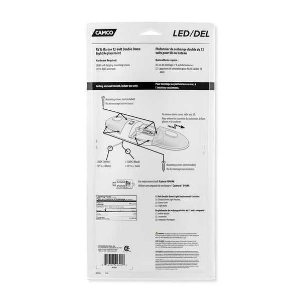Camco LED Double Dome Light Replacement Kit (MPN: 41321)