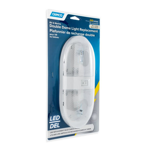 Camco LED Double Dome Light Replacement Kit (MPN: 41321)