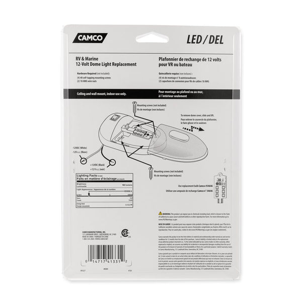 Camco LED Dome Light Replacement Kit (MPN: 41331)