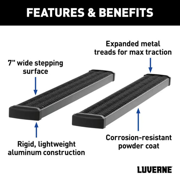 Luverne Grip Step Wheel-To-Wheel Running Board (MPN: 415125-401733)