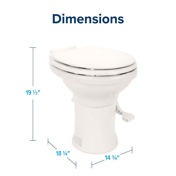 Camco Premium Ceramic RV Toilet (MPN: 41715)