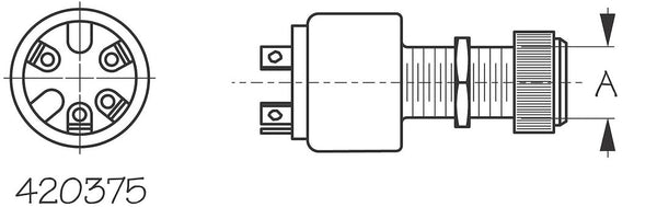 Sea Dog Ignition Switch (MPN: 420375-1)
