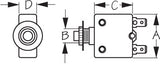 Sea Dog Thermal AC DC Circuit Breaker (MPN: 420810-1)