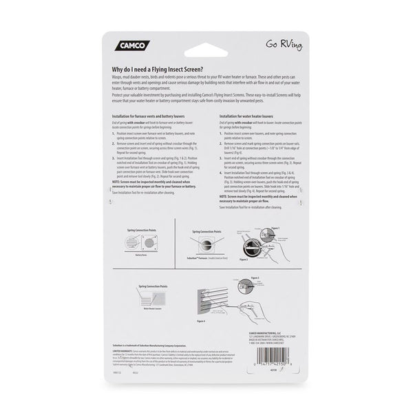 Camco Bug Screen for RV Appliances (MPN: 42150)