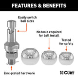 CURT Switch Ball Trailer Hitch (MPN: 42225)