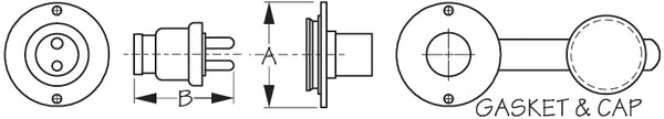 Sea Dog Corporation Power Port Socket (MPN: 426142-1)