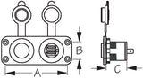 Sea Dog USB Outlet For Vehicle And Marine Use (MPN: 426505-1)