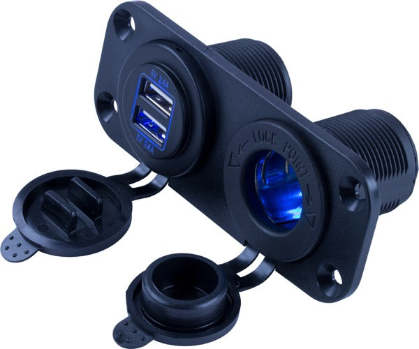 Sea Dog USB Outlet For Vehicle And Marine Use (MPN: 426505-1)