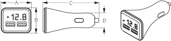 Sea Dog Dual USB Power Plug (MPN: 426513-1)