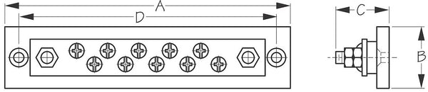 Sea Dog Busbar Flat Strip Type (MPN: 426671-1)