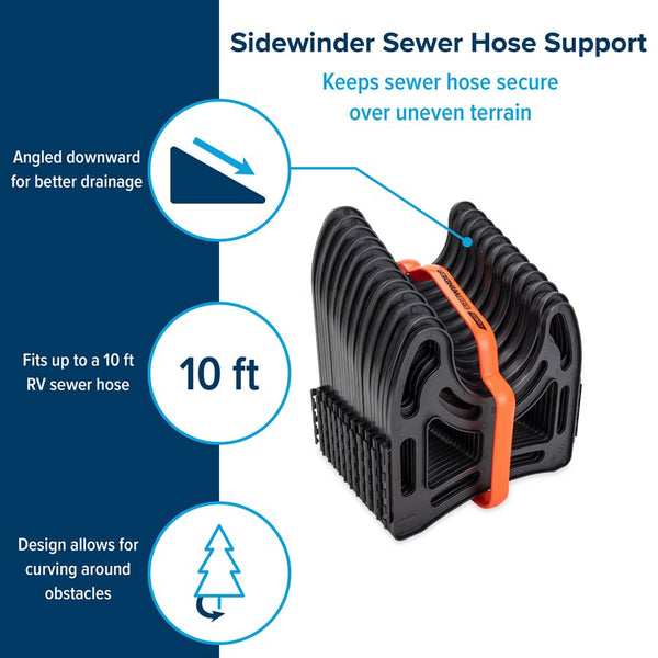 Camco Sidewinder Sewer Hose Support (MPN: 43031)
