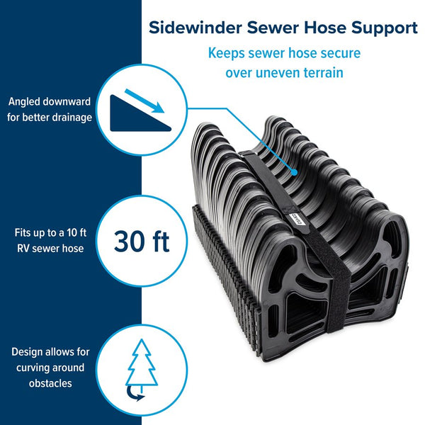 Camco Sidewinder Sewer Hose Support (MPN: 43061)