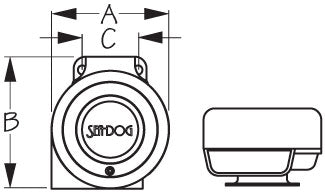 Sea Dog Single Mini Compact Horn (MPN: 431110-1)