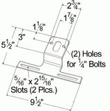 Grote License Plate Bracket (MPN: 43262-5)