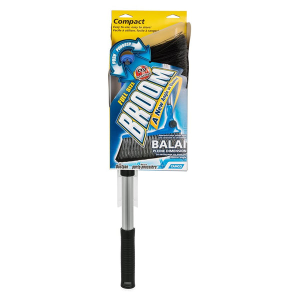 Camco Adjustable Broom and Dustpan (MPN: 43623)