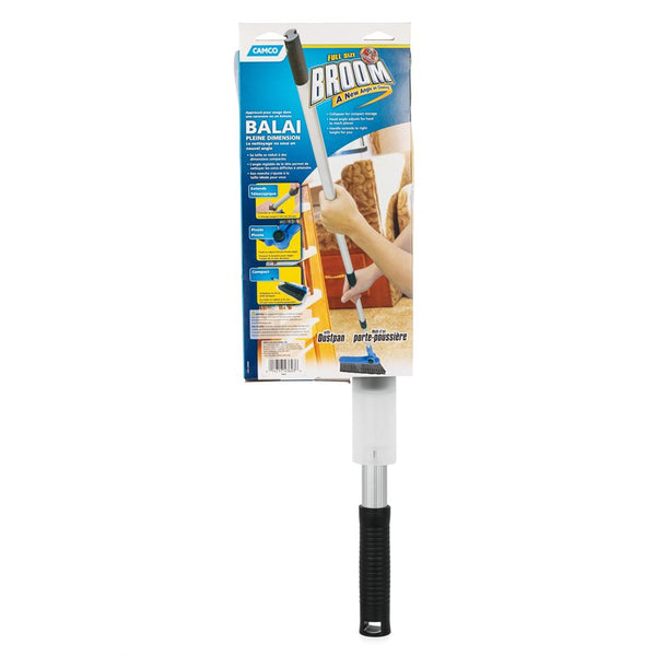 Camco Adjustable Broom and Dustpan (MPN: 43623)