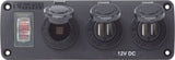 Blue Sea Switch Panel With Rocker Switch (MPN: 4365-BSS)