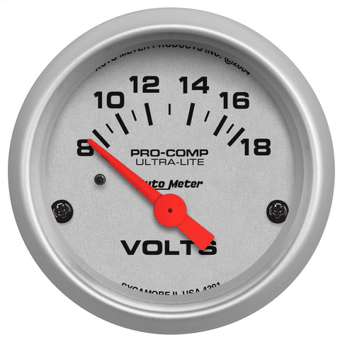 AutoMeter Voltmeter Gauge (MPN: 4391)