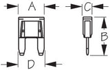 Sea Dog Blade Type ATM Mini Fuses (MPN: 445090-1)
