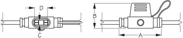 Sea-Dog Inline Fuse Holder (MPN: 445197-1)