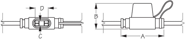 Sea-Dog ATO ATC Inline Fuse Holder (MPN: 445198-1)